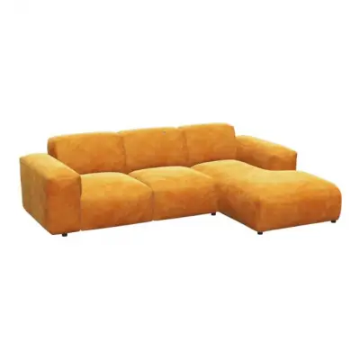Sofa Revers 2 seater + Chaiselong warm yellow