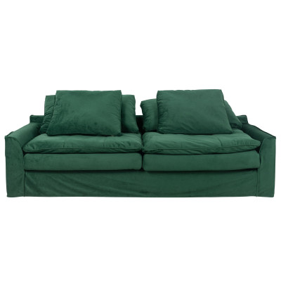 Sake 3-seater sofa, 2 modules, Paris Emerald Furninova