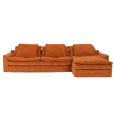Sofa Sake z szezlongiem Manchester Orange Furninova