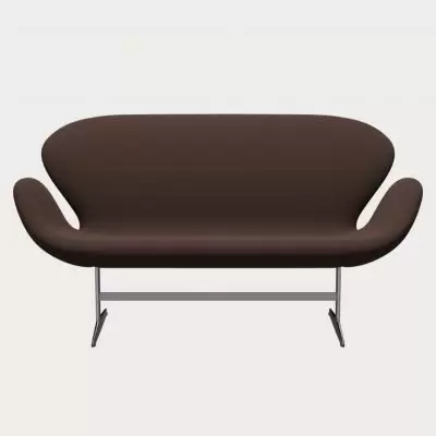 Sofa Swan Capture Chocolate Brown Fritz Hansen