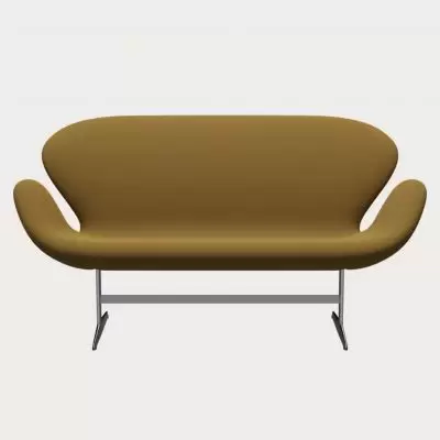 Sofa Swan Capture Dark Mustard 6401 Fritz Hansen