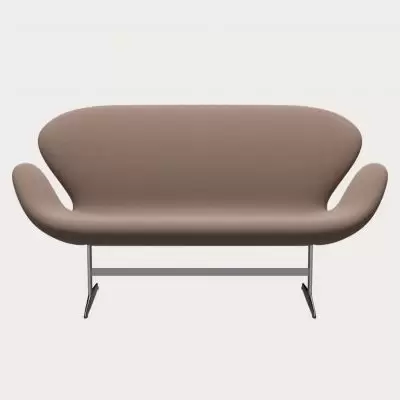 Sofa Swan Capture brown Fritz Hansen