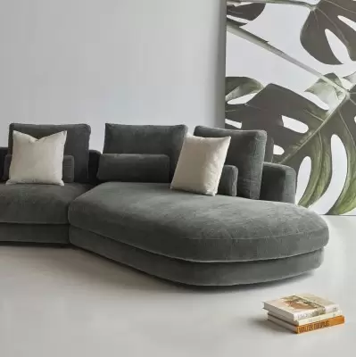 Sofa Vivole 2,5 os. open end Smooth Laural Green Tenksom