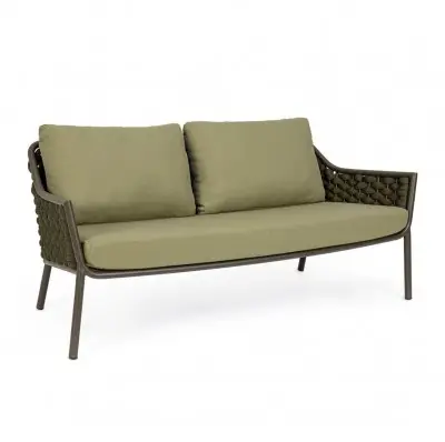 Sofa ogrodowa Everly oliwkowa Bizzotto