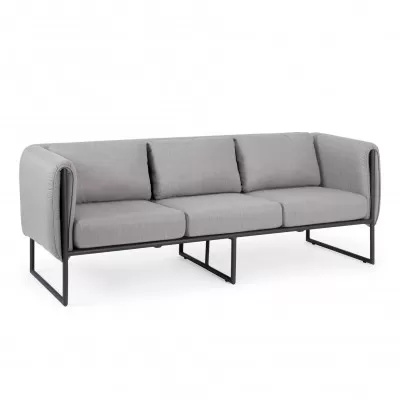 Sofa Ogrodowa Merlin Jasny Grafit