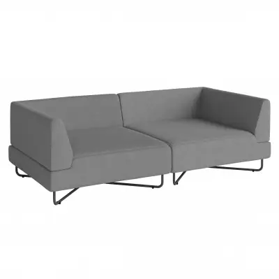 Sofa ogrodowa Orlando 2 moduy bezza dark grey Bolia