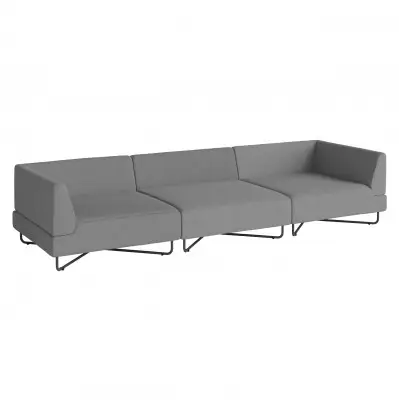 Sofa ogrodowa Orlando 3 moduy bezza dark grey Bolia