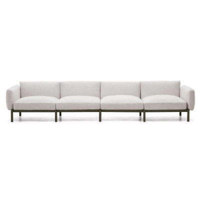 Sofa ogrodowa Sorells 4-osobowa beżowa kave home