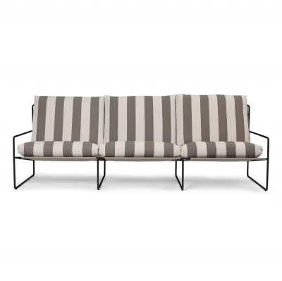 Sofa Ogrodowa Desert 3 Os. Black-Chocolate Ferm Living