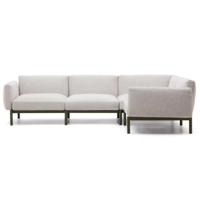 Sofa ogrodowa naro�na Sorells be�owa kave home