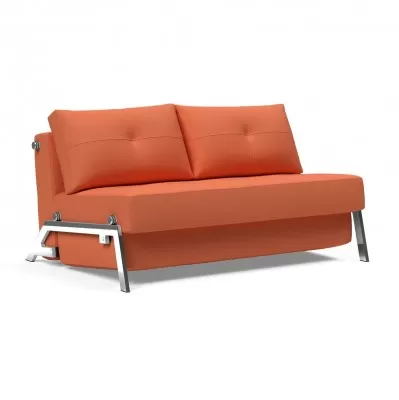 Sofa rozkładana Cubed 140 cm chromowana podstawa Argus Rust Innovation