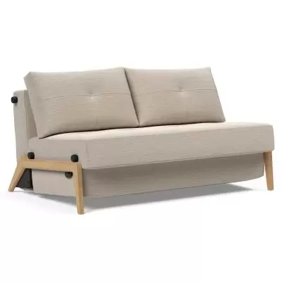 Sofa rozkładana Cubed 140 cm dąb Blida Sand Grey Innovation