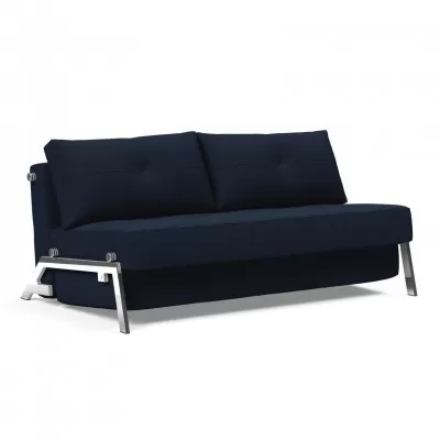 Sofa rozkładana Cubed 160 cm chromowana podstawa Dance Blue Innovation