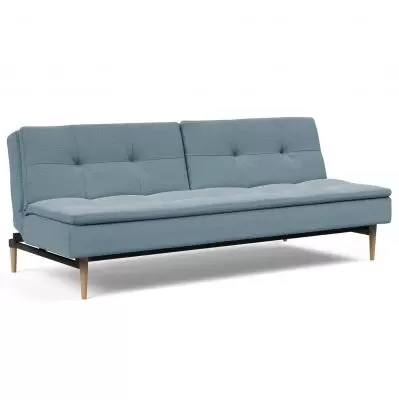 Sofa rozkadana Dublexo 558 Soft Indigo jasne drewno Innovation