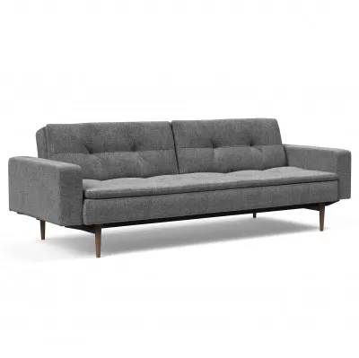 Sofa rozkadana Dublexo z pod. Twist Charcoal ciemne drewno Innovation