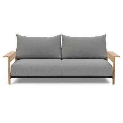 Sofa rozkładana Malloy wood Boucle Ash Grey Innovation