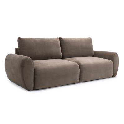 Sofa rozkładana Norum Curve Arms Esina Cedar Brown innovation