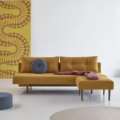 Sofa rozkładana Recast Boucle Ochre Innovation