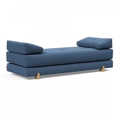 Sofa rozkładana Sigmund dąb Boucle Blue Innovation