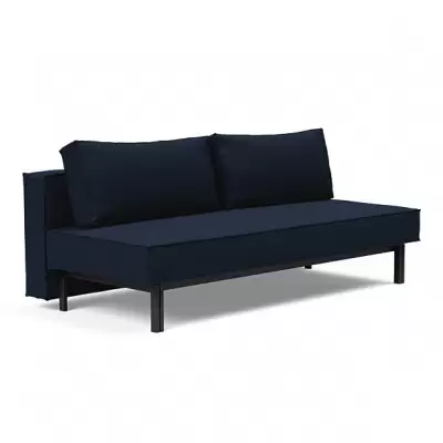 Sofa Rozkładana Sly Czarne Nogi Mixed Dance Blue Innovation
