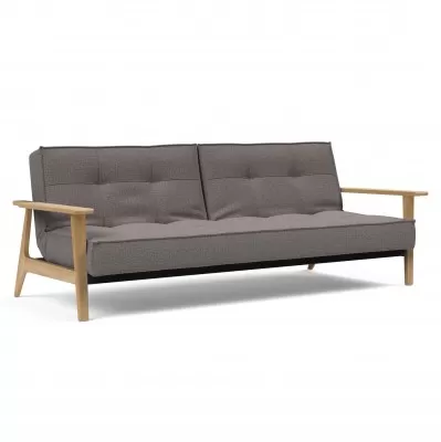 Sofa rozkładana Splitback Frej Dąb naturalny Dance Grey Innovation