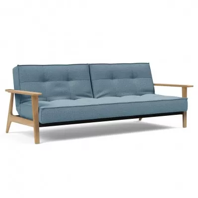 Sofa rozkładana Splitback Frej Dąb naturalny light blue Innovation