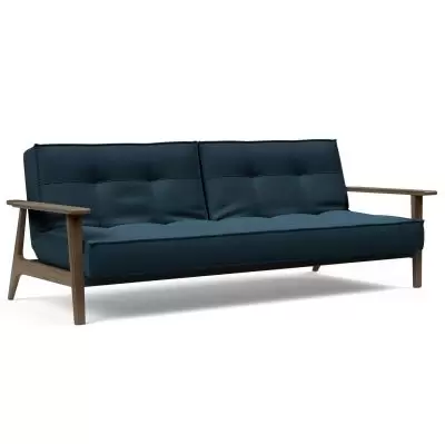 Sofa Rozkładana Splitback Frej Dąb Przydymiony Argus Navy Blue Innovation