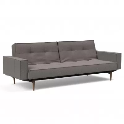 Sofa rozkładana Splitback z podłokietnikami Dance Grey Innovation