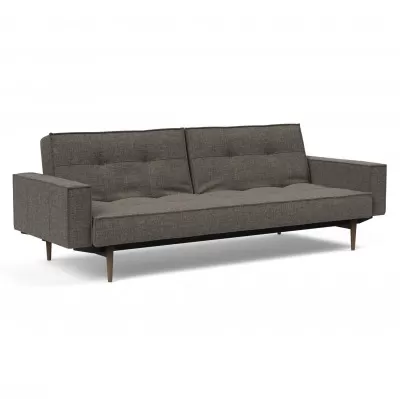 Sofa rozkładana Splitback z podłokietnikami Dark Grey Innovation