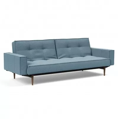 Sofa Rozkładana Splitback Z Podłokietnikami Light Blue Innovation