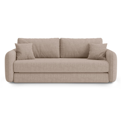 Sofa z funkcj� spania Dormi jasnobr�zowa Micadoni