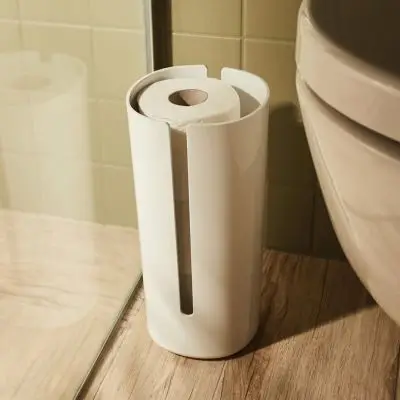 Stojak na papier toaletowy Birillo biały Alessi