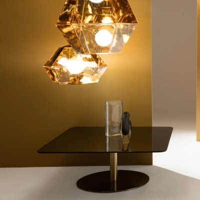 Stolik kawowy Flash Square brass Tom Dixon