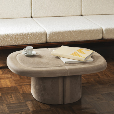 Stolik Kawowy Alder Owalny Sand Mater