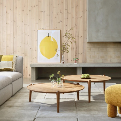 Stolik kawowy Aria 90 cm dębowy Design House Stockholm