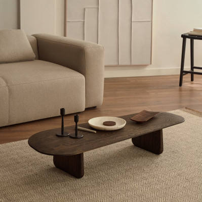 Stolik kawowy Pirita brązowy kave home