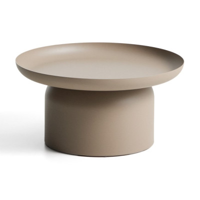 Stolik ogrodowy Arcola 70 cm taupe kave home