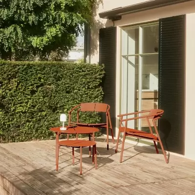 Krzesło ogrodowe Novo lounge pomarańczowe AYTM