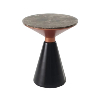 Stolik Okazjonalny Davis Brązowy Marmur