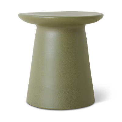 Earthenware occasional table 40 cm green HKliving