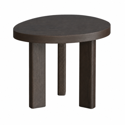 Noah occasional table, smoked