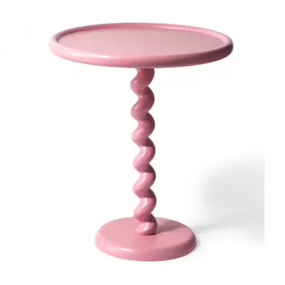 Stolik okazjonalny Twister różowy Pols Potten