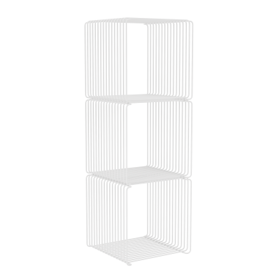 System modułowy Panton Wire 3 moduły 34,8 × 34,8 × 34,8 cm biały Montana