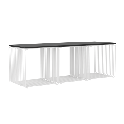 Pan-ModulsystemTon Wire 3 Module mit Regal weiß Montana