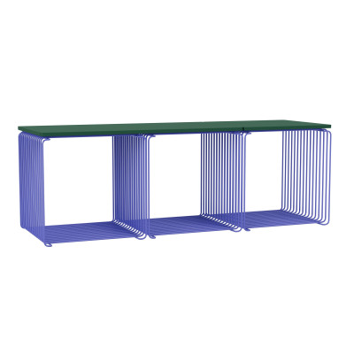 Pan-ModulsystemTon Wire 3 Module mit Regal blau Montana