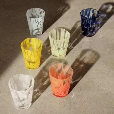 Szklanka Casca 6 szt. żółta Ferm Living