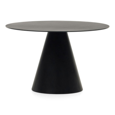 Stół Okrągły Wilshire 120 Cm Czarny Kave Home