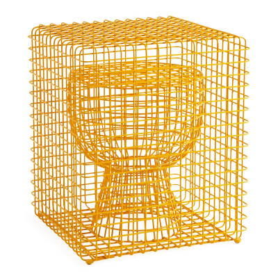 Taboret Tip Tap Wire żółty Pols Potten