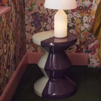Taboret Zig Zag Mint Grapes Pols Potten