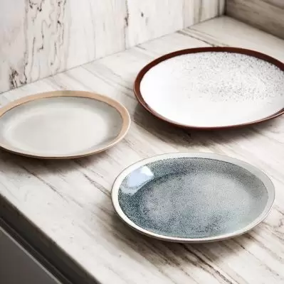Talerz ceramiczny 70s 2 szt. Mist HKliving